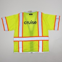 ML Kishigo Premium Brilliant Series 1550 Lime Size Med High-Visibility Vest Logo
