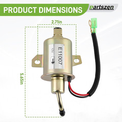 149-2311 Fuel Pump with 149-2457 Fuel Filter Tune up Kit for Onan Cummins Genera