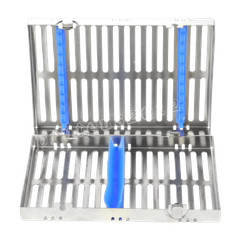 5 DENTAL SURGICAL AUTOCLAVE STERILIZATION CASSETTES RACKS BOX FOR 10 INSTRUMENTS