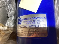 Quality Controls Pneumatic Actuator Model QCR9600 NEW 125PSI Max