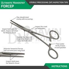 5 Pcs Kelly Hemostat Forceps 5.5″ Straight Locking Clamp Fishing Plier German Gr