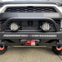 2PCS 5″ inch Round LED Work Lights Bar Amber DRL Pods Fog Lamp Offroad Driving
