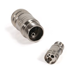 Dental High Speed Handpiece Adapter Hole Changer 4-Hole M4 to Borden 2-Hole B2