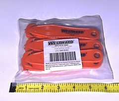 (Qty.10) Westward Safety Box Tape Cutter Fixed Recessed Blade Orange 5 3/8″ NEW