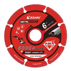 Diamond Cutting Wheel 6” x 7/8 Inch for Metal, Cut Off Wheel with 5000+ Cuts…