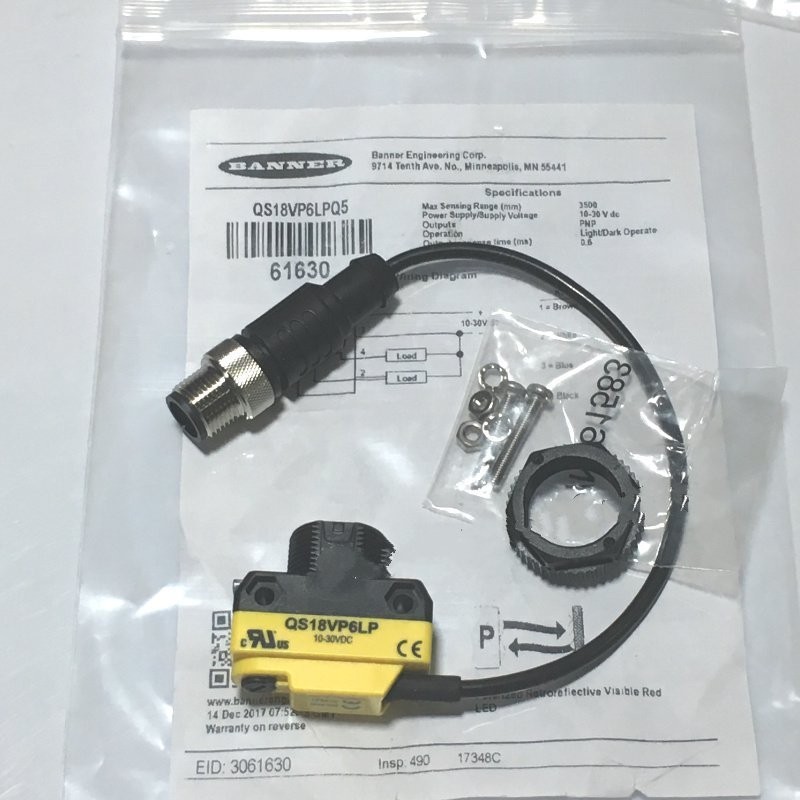 1pc New BANNER photoelectric sensor QS18VP6LPQ5 Free shipping #YP1