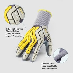 Water-Repellent Utility Gloves with Grip – Perfect for Construction Work
