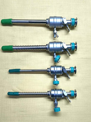 4pc Laparoscopic Trocar Cannula 5mm/10mmx100mm Endoscopy Surgical Instruments