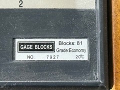 Shars 81 PCS Economy Grade Retangular Gage Gauge Block Set