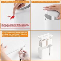 Yieach Touchless Paper Towel Dispenser for Countertop,Home,Bathroom and Kitch…