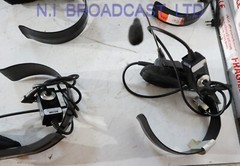 4x Satcom headsets  sold as shown, (no warranty)