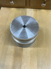 1 UNKNOWN ALUMINUM SPUR GEAR 64 PITCH 256 TEETH 1/2” BORE .200” FACE 20 DEG. PA