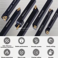 21PCS 1/2″/12mm Shank Indexable Carbide Lathe Turning Insert Tool Holder Bit Se