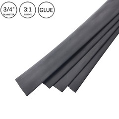 New 3:1 Heat Shrink Tube – 3/4″ Dual Wall Marine Adhesive Glue Lined Waterproof