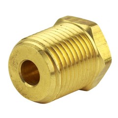 Two 1/2″ MNPT x 1/4″ FNPT Solid Brass Bushings Reducer Fitting Reducing Adapter
