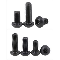 M3 M4 Allen Hex Socket Button Head Screws Bolts 3-50mm Grade 10.9 Steel DIN 7380