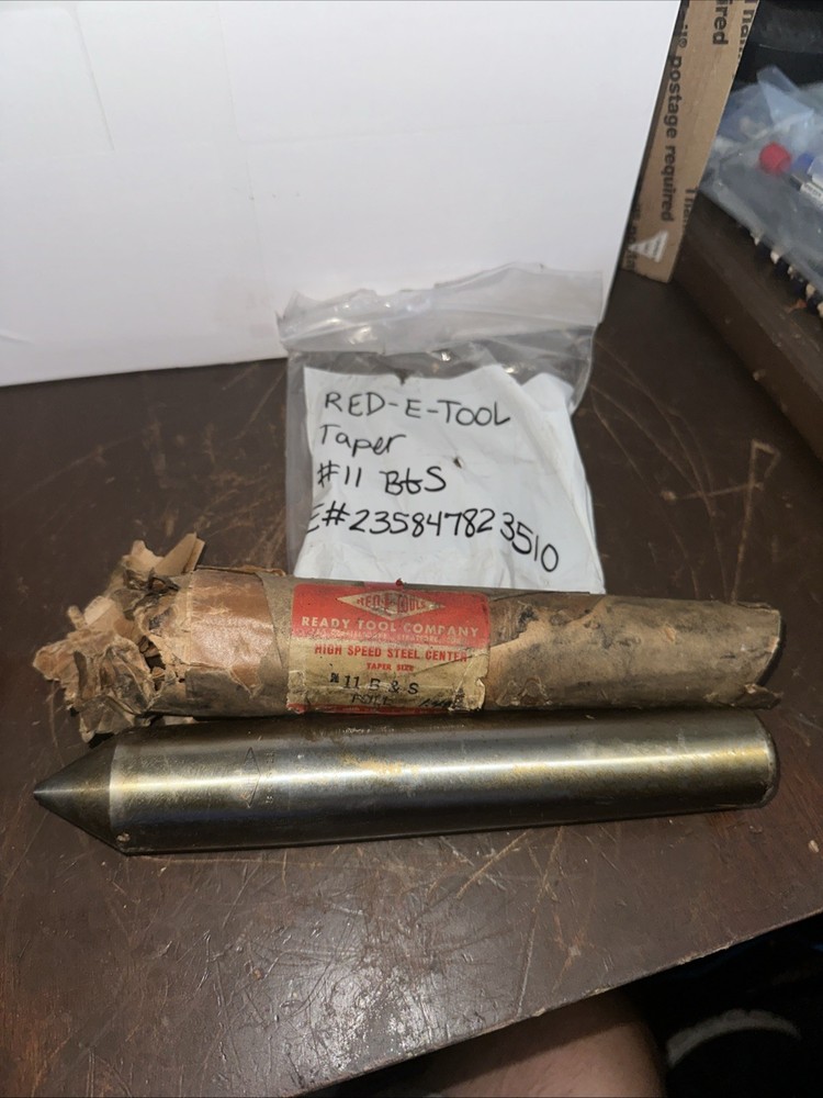 RED-E-TOOL HIGH SPEED STEEL FULL LATHE CENTER TAPER # 11 B&S