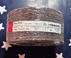 VSM 5” 24G Ceramic Fiber Disc 7/8” 149549 5×7/8 24 Grade/Grit XF885 25 Disc