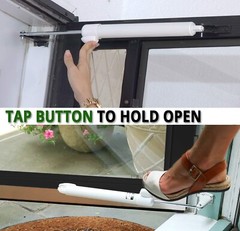 Vital Improvement: Easy-to-Install Bronze Door Closer with Hands-Free Hold Open