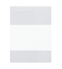 Dazzling Displays 100-Pack 2 Mil 2 x 3 Inch, Clear with White Block