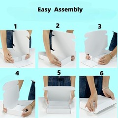 Small Shipping Corrugated Boxes 4x3x2 Inches 100 Pack Foldable Small Business…