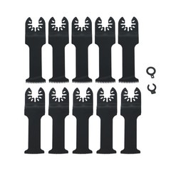 10PCS Extra Long Japanese Tooth Oscillating Saw Blades Bi-Metal Multi Tool Blade