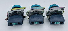 (LOT OF 3) Telemecanique Momentary Green Indicator Light w/ ZBV-G3 *WARRANTY*