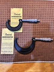 Central Tools 2” & 3” Outside Micrometer made in USA tested see description