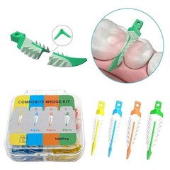 Mixed Disposable Plastic Wave Shape Dental Tooth Gap Composite Interdental Wedge