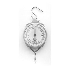 Hanging Scale Weigh Safely Multi Use Farm Round Face Weigh Feed Grain 22 Pounds