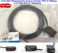 US E3Z-D61 Photoelectric Sensor Switch Diffuse-reflective Pre-wired NPN 5-100mm