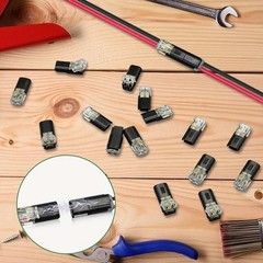 200pcs Double-Wire Plug-in Connector, Cable Clamp with Locking Buckle, AWG 18-22