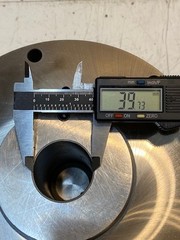 Lathe Spindle Nose Collet Chuck 9″ OD 68mm Top Bore 40mm Bottom Bore
