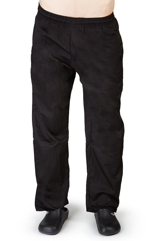 Classic Black Chef Pants Heavy Duty Chef Uniform Kitchen Chef Wear 8641 Black