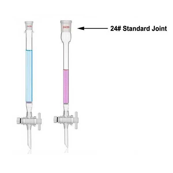 13*200mm – 20*300mm Glass Chromatography Columns Chemistry Laboratory Labware