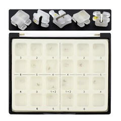 Orthodontic Bracket Ceramic Metal Slot Aesthetic Braces Roth 018 022 3M Clarity