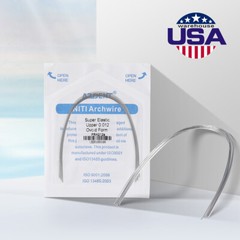 AZDENT Dental Orthodontic Arch Wire Super Elastic Niti Round Ovoid Form All Size