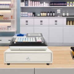 48 Keys Square POS Terminal Cash Register Complete W/ Printer, And Cash Drawer