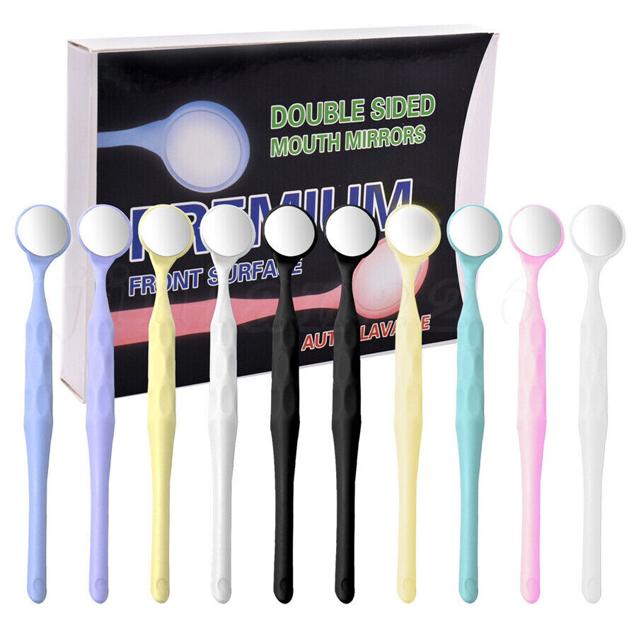 10PCS Dental Double Sided Anti-fog Mouth Mirror Oral Mirrors DL
