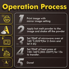 150 Sh A-SUB DTF Transfer Film A3 Direct to Film Heat Transfer Paper Dark 11×17