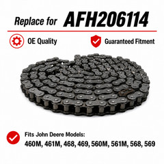 AFH206114 AE74237 Upper Drive Baler Chain #80 158 Links Fits John Deere 568 569