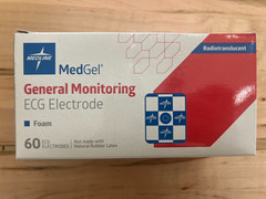 Medline ECG Radiotranslucent Foam Electrode MDSM611803R Box/60 Ex. 2/10/27