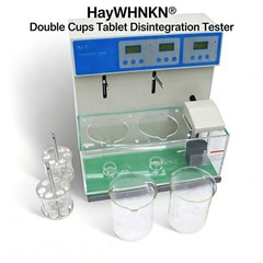 Precision Dual Unit Tablet Disintegration Tester 2 Baskets Digital Control ±0.3℃
