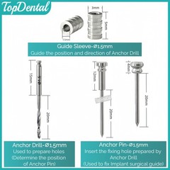 USA Dental 3DDX Fixation Drill Locator Tool Implant Denture Plate DSG ⌀1.5x20mm