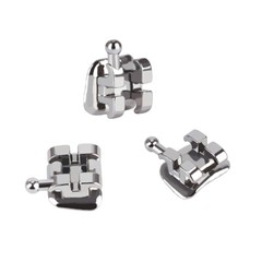 Dental Orthodontic Round Niti Arch Wires Super Elastic / Metal Brackets Braces