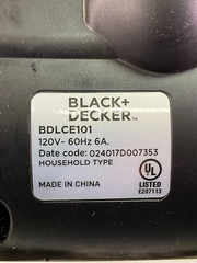 Black Decker BLCE101 Corded Upright Vacuum Cleaner Compact Lightweight
