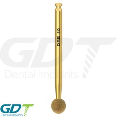 Gold Diamond Round Ball Bur Bon Cut & Shape, Dental Im plant Sur gical Tool