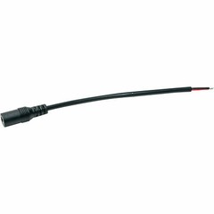 (5-Pack) DC Power Pigtail Female Barrel Jack 6-inch Wire Cable 5.5mm x 2.1mm 5X