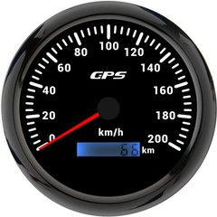 LED Universal 110MM GPS Speedometer 60/80/120/200KMH 80MPH Speed Gauge Meter