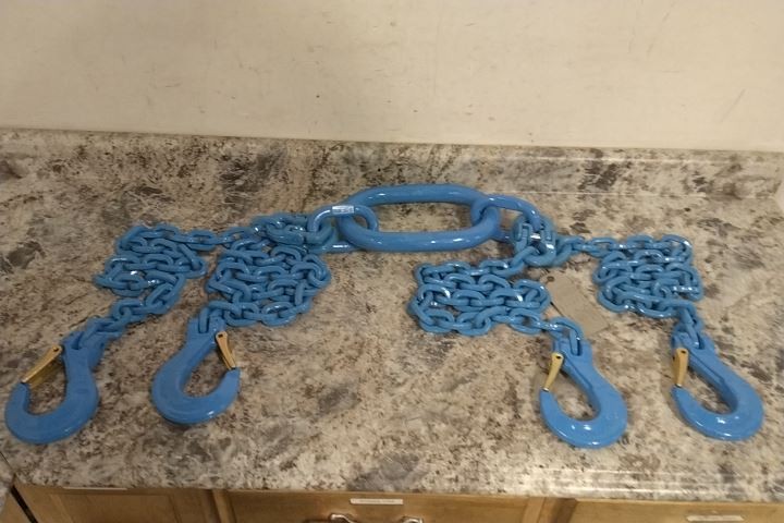 Pewag 10G120QOS/5 5 Ft Length Blue Steel 4 Leg Chain Sling